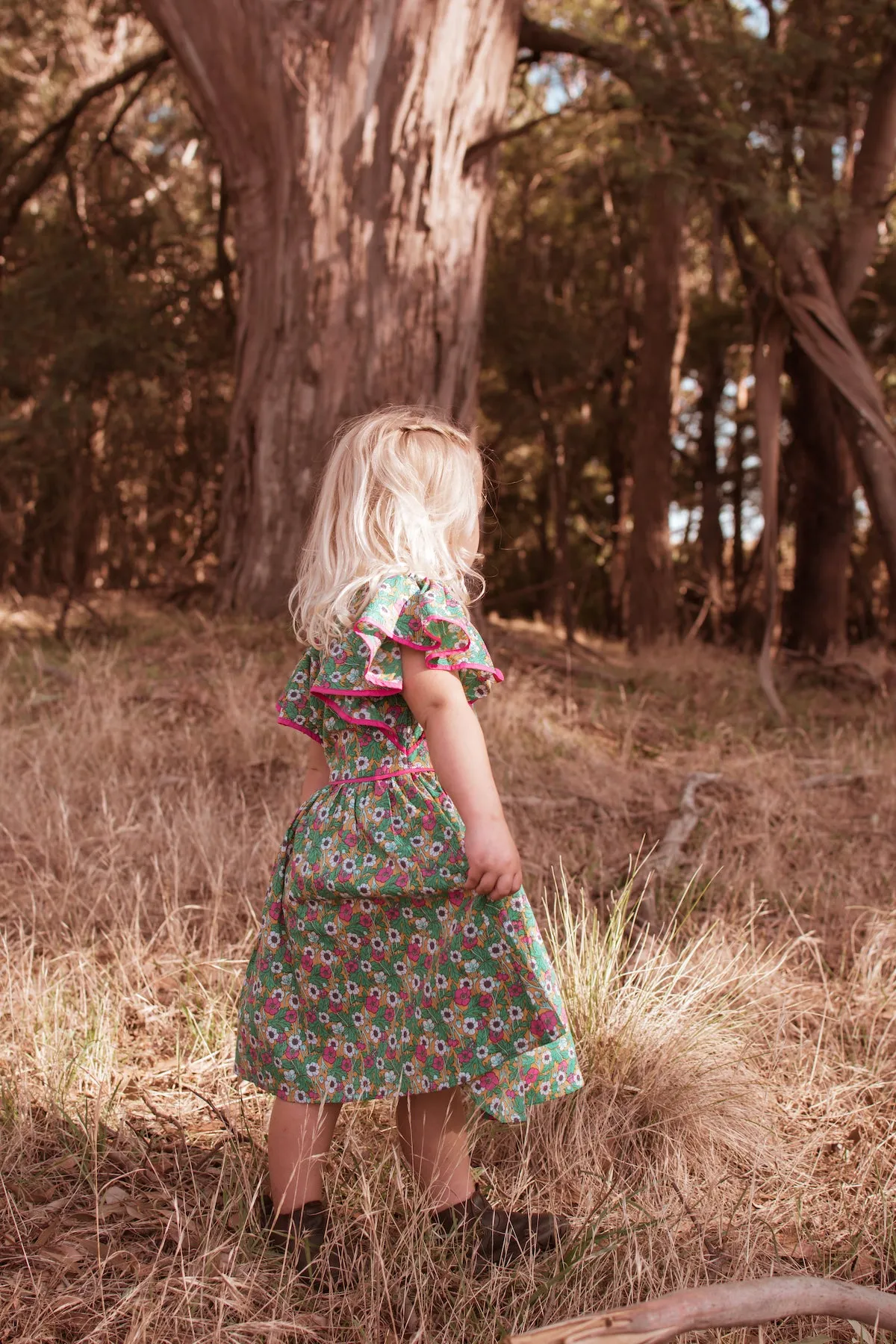 Joni Dress Hibiscus Turmeric