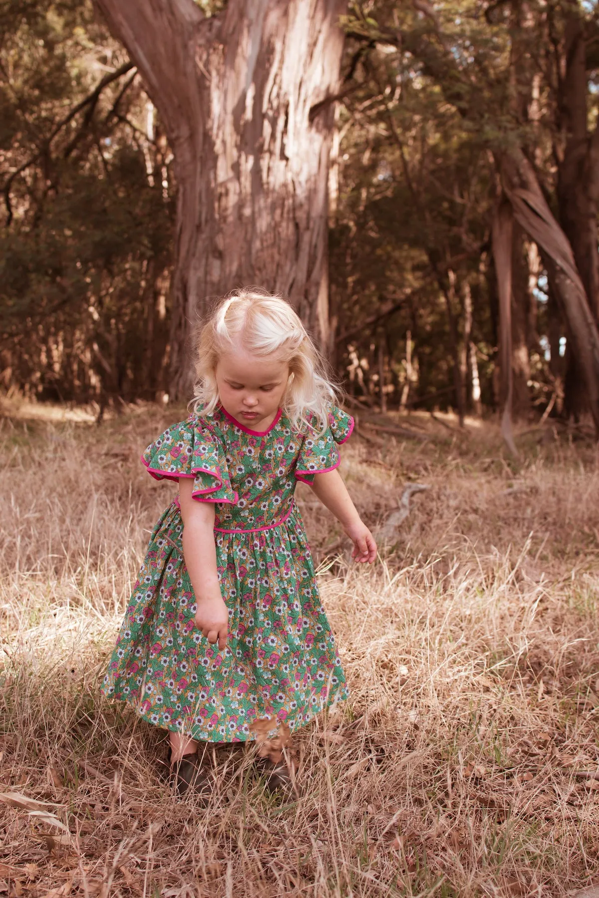 Joni Dress Hibiscus Turmeric