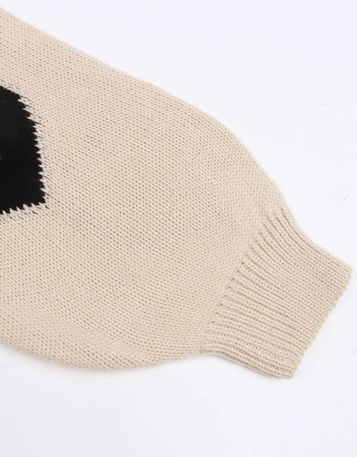 Women's Pullover Sweaters Long Sleeve Crew Neck Cute Multi-Hearts Knitted Casual Sweater