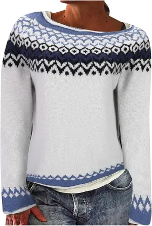 Womens Sweaters Winter Fall Casual Loose Long Sleeve Knitted Sweater Tops Turtleneck Long Sleeve Shirt Women